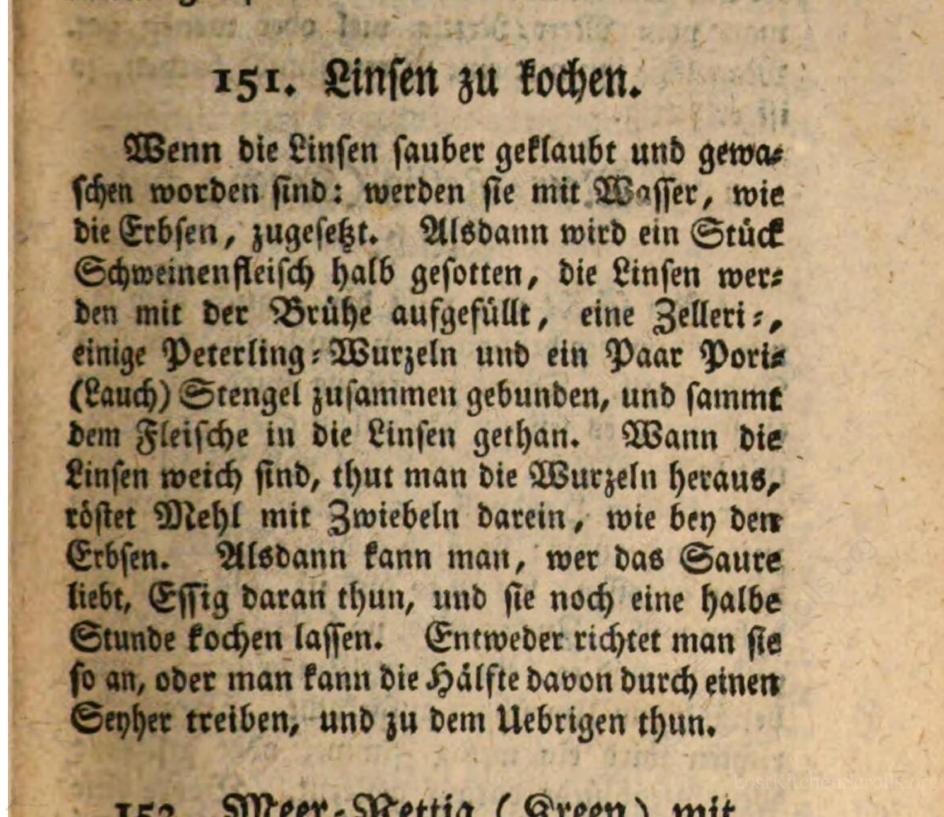 Linsen Zu Kochen