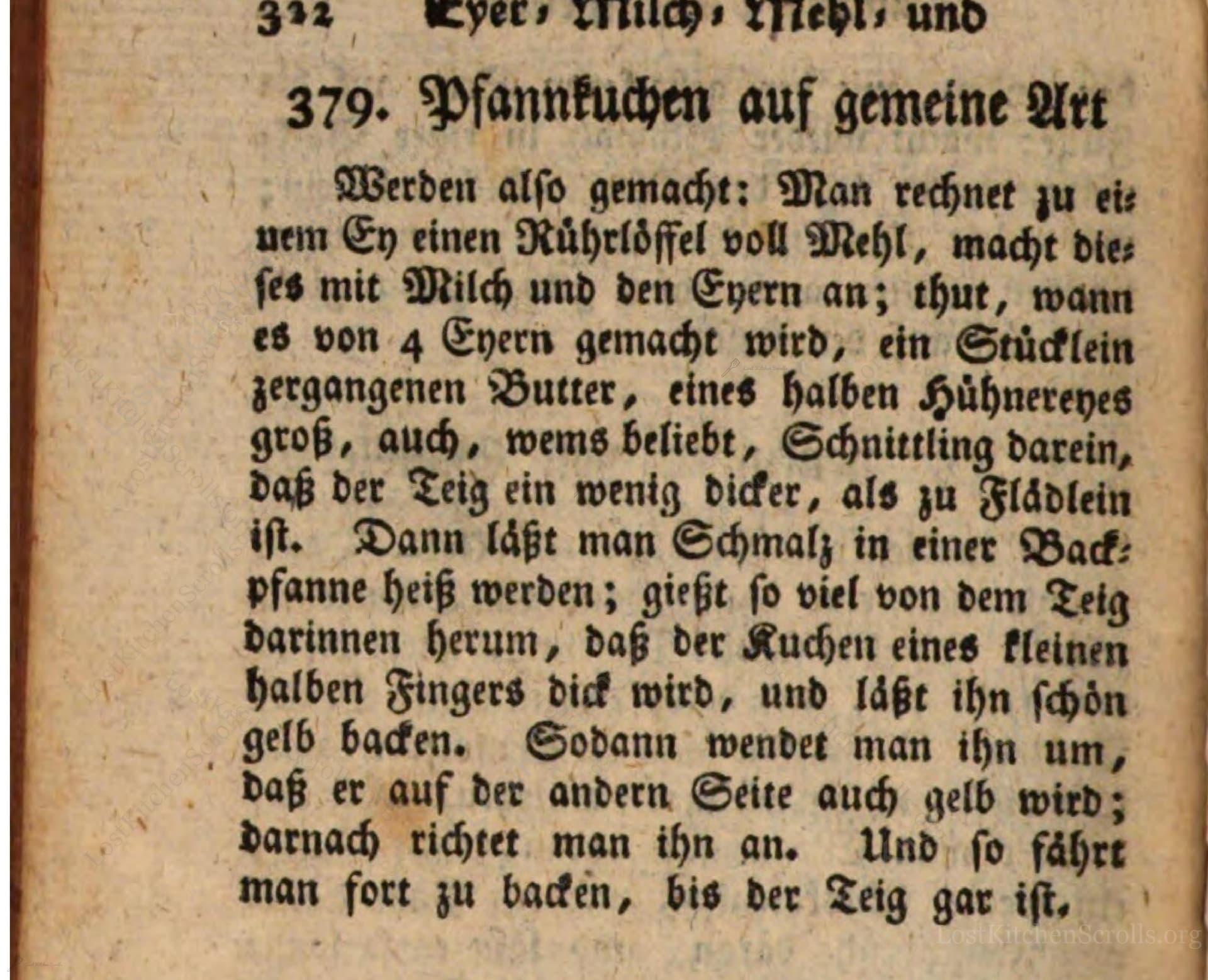 Pfannkuchen Auf Gemeine Art
