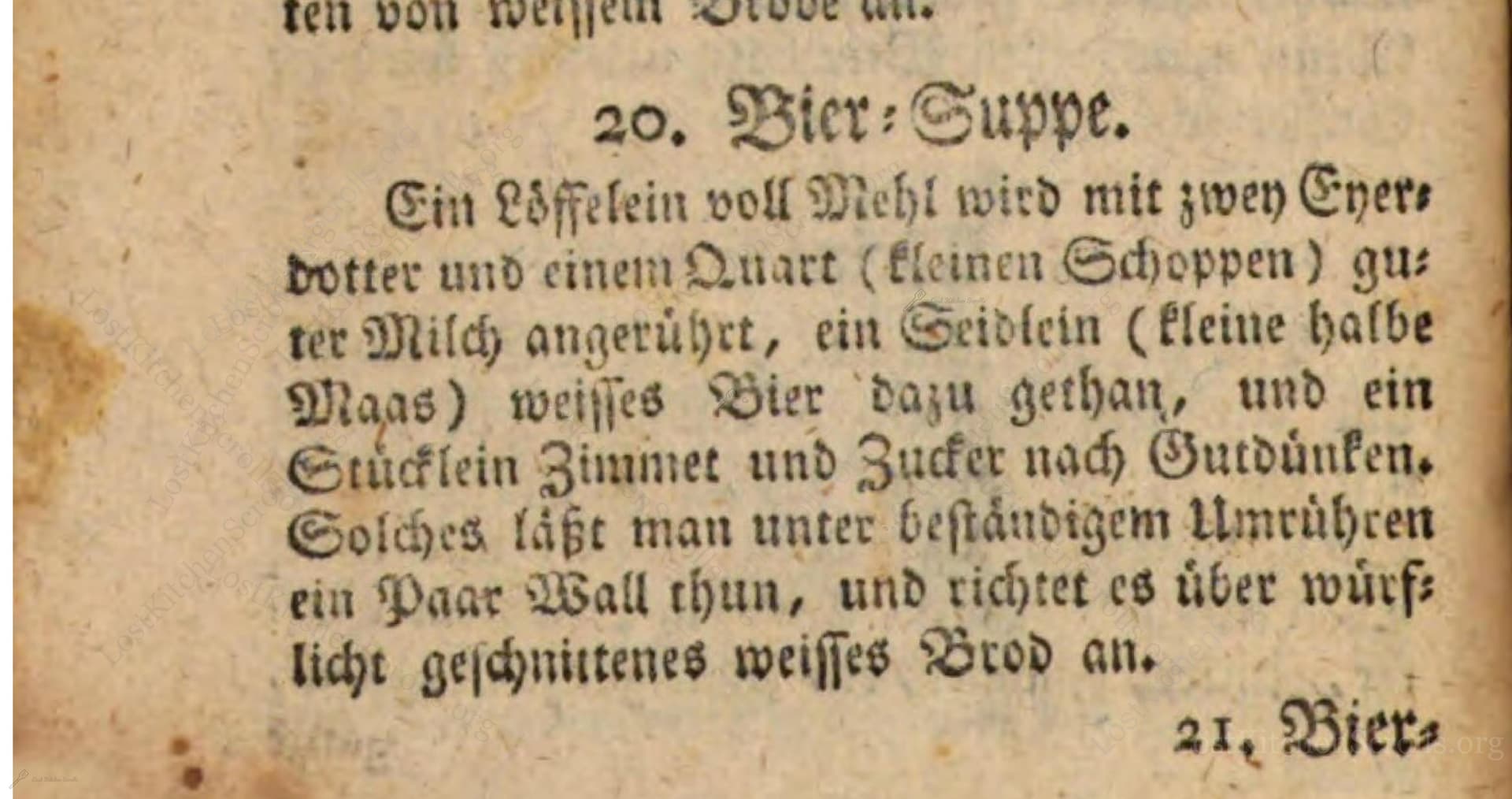 Bier-Suppe