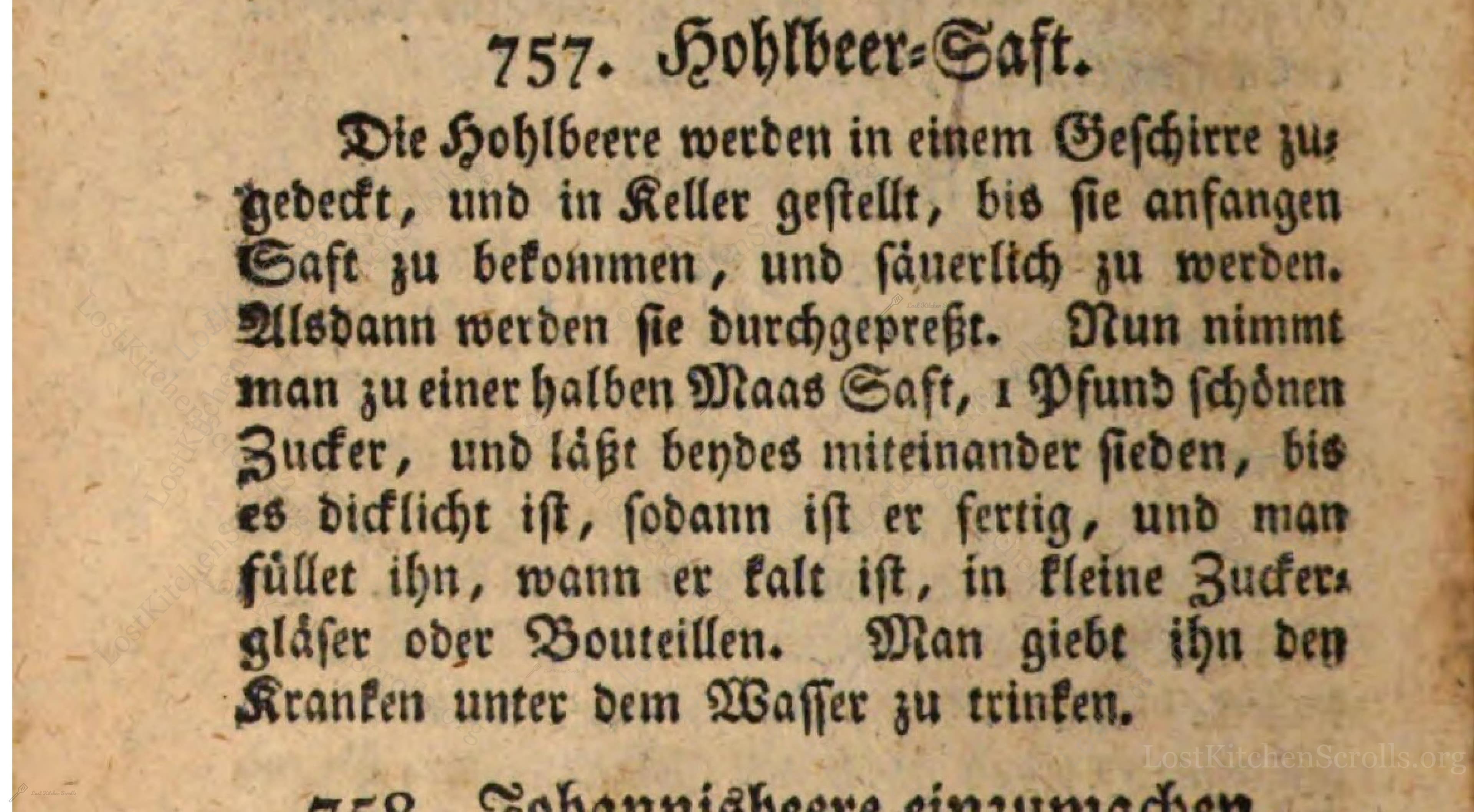 Hohlbeer-Saft