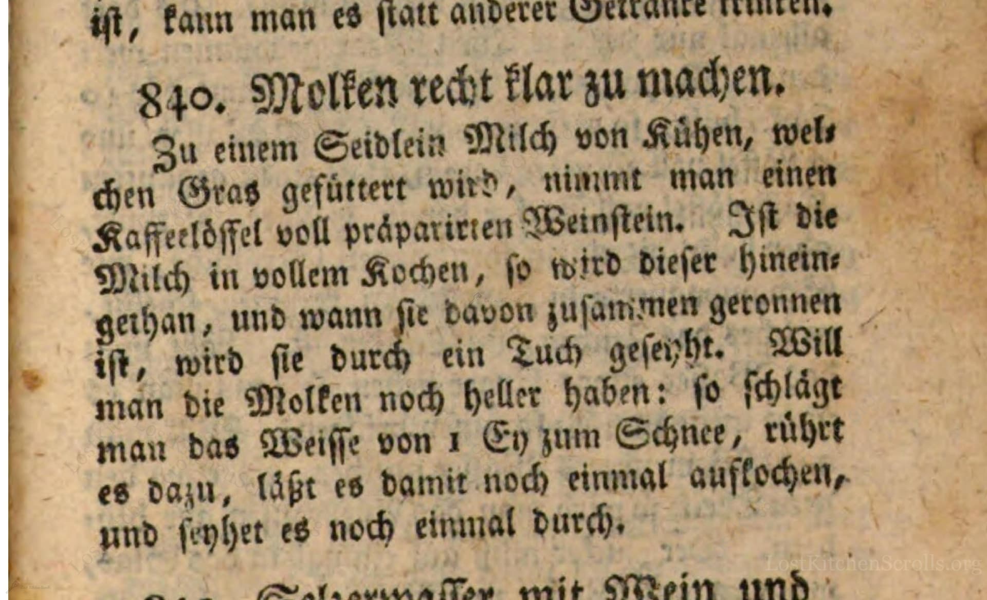 Molken Recht Klar Zu Machen