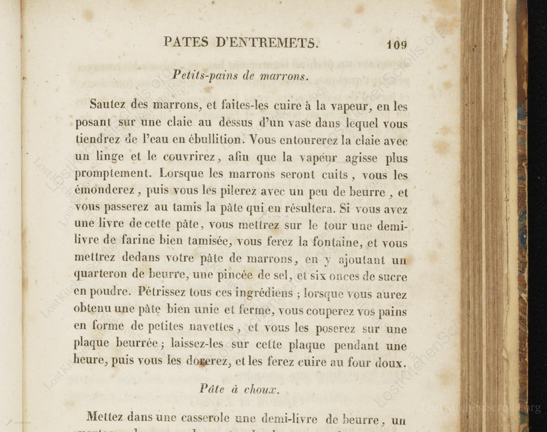 Petits-Pains De Marrons