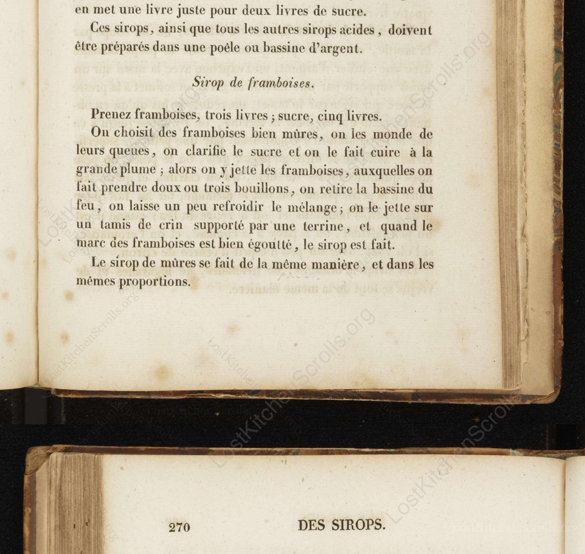Historical recipe for Sirop De Groseilles