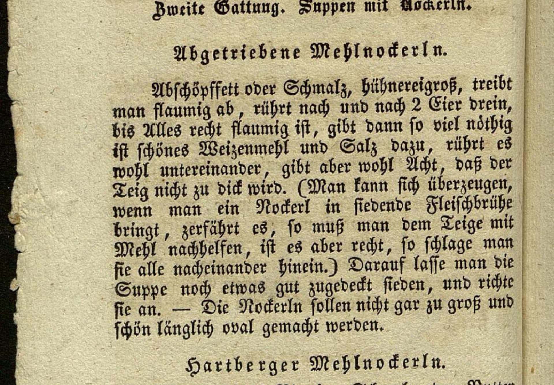 Abgetriebene Mehlnockerln