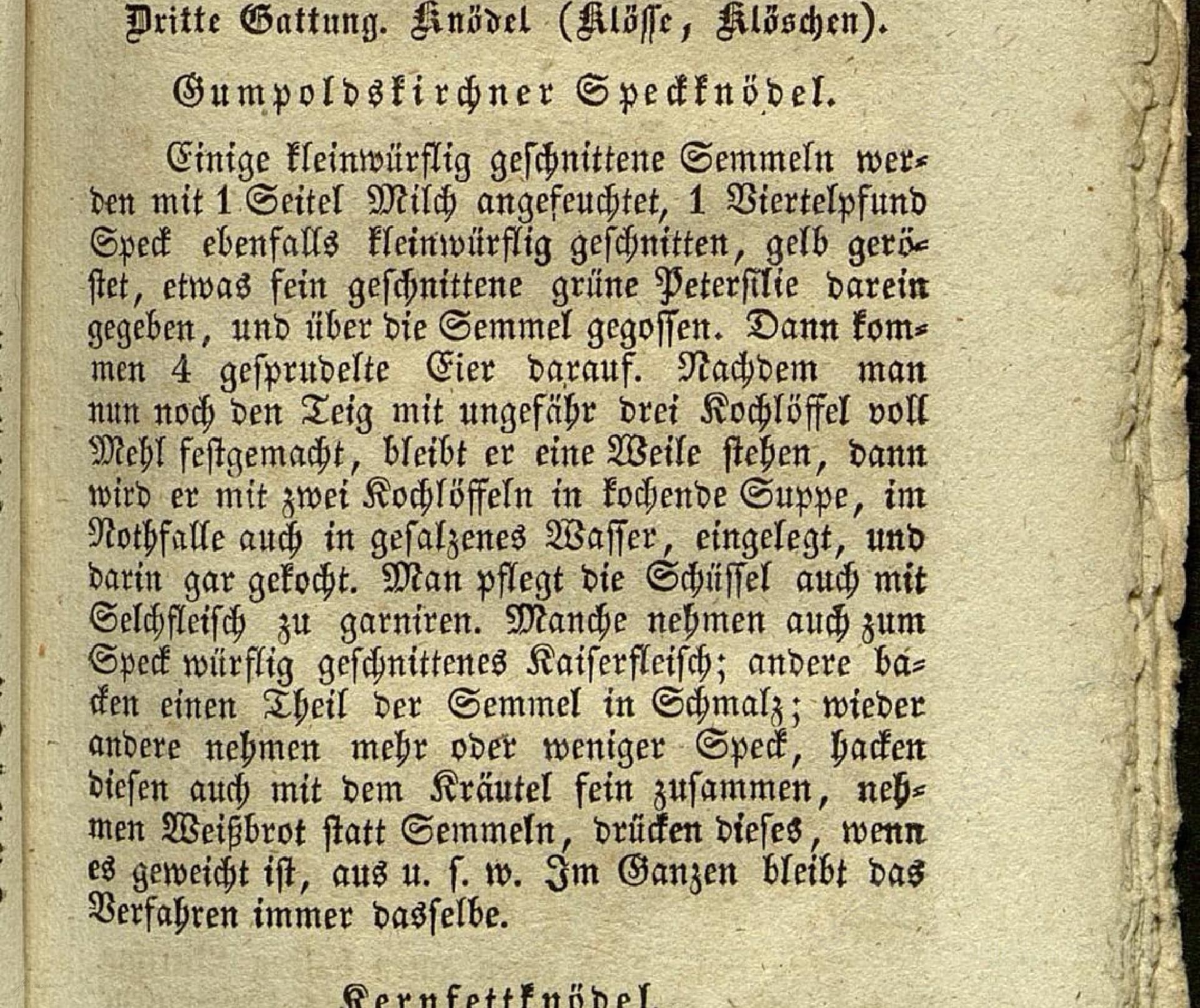 Gumpoldskirchner Speckknödel
