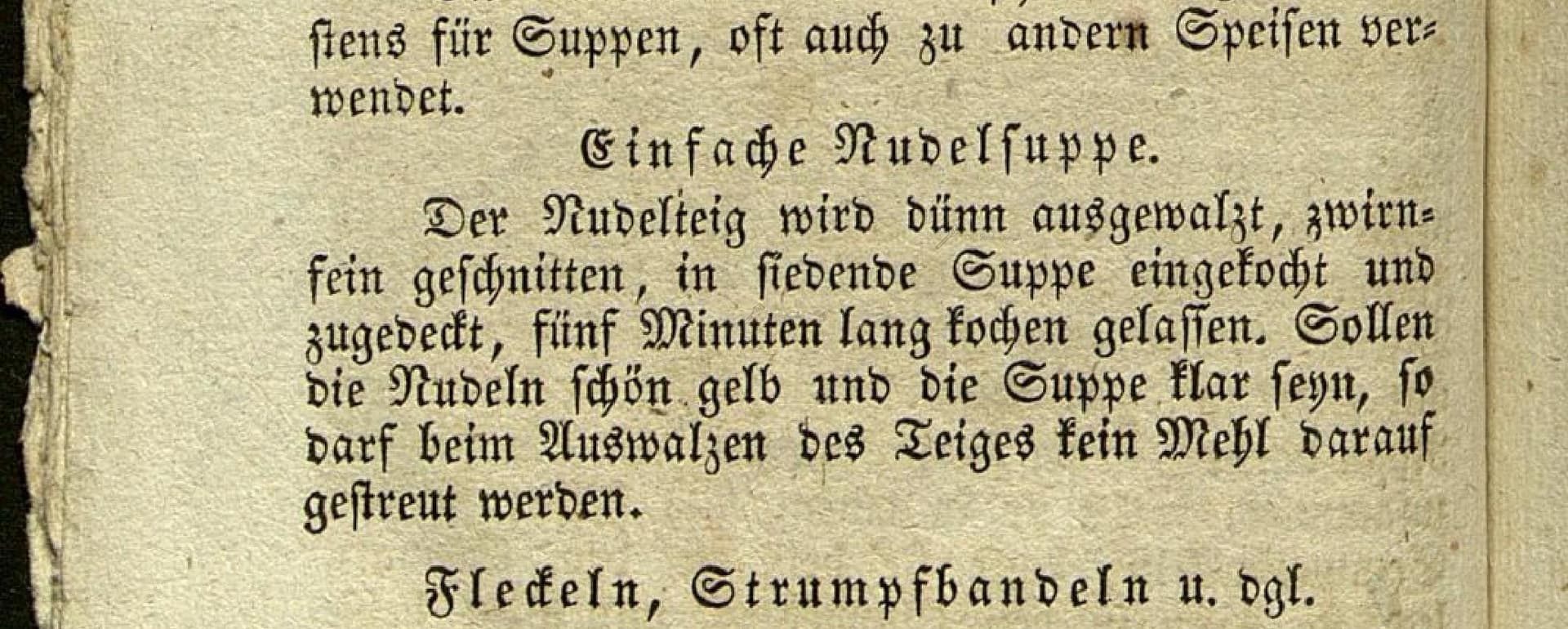 Einfache Nudelsuppe