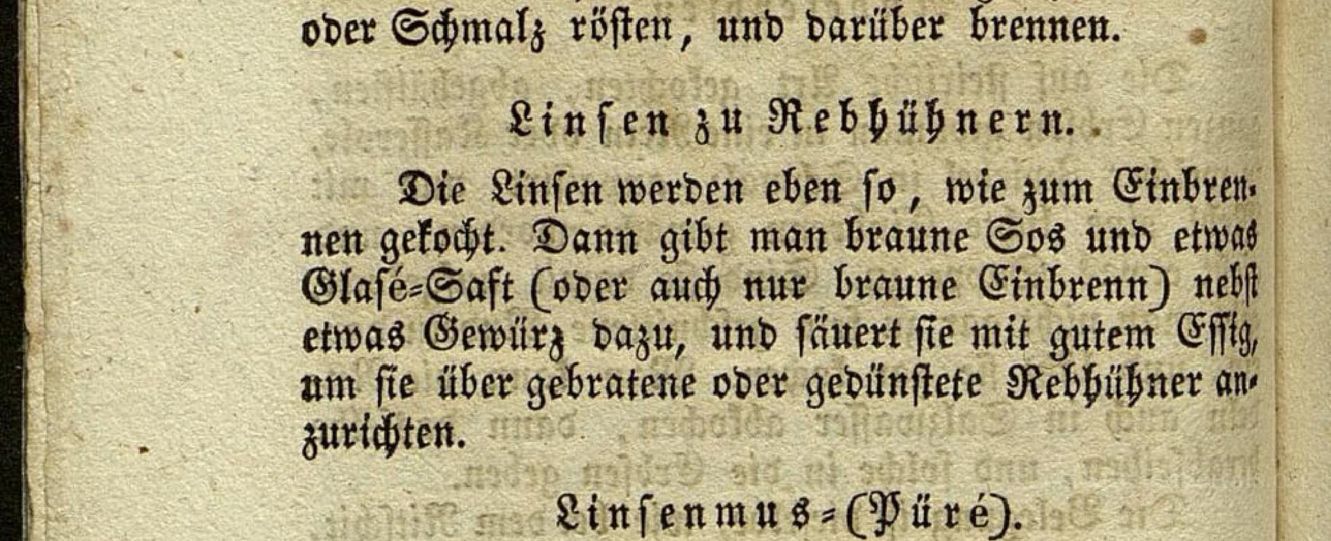 Linsen Zu Rebhühnern