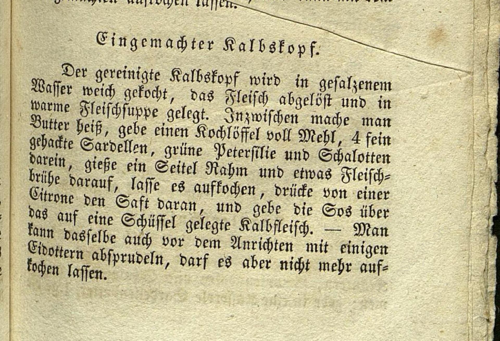 Eingemachter Kalbskopf