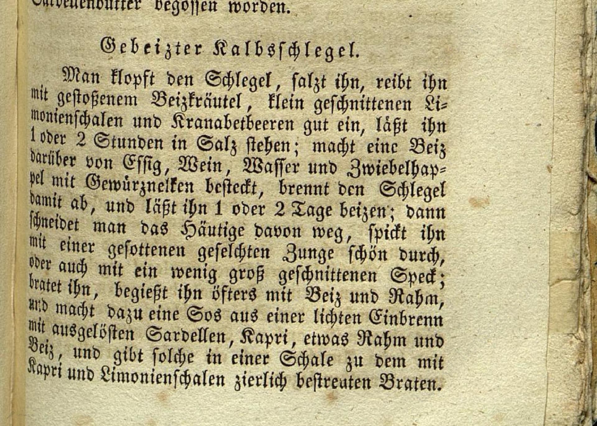 Gebeizter Kalbsschlegel