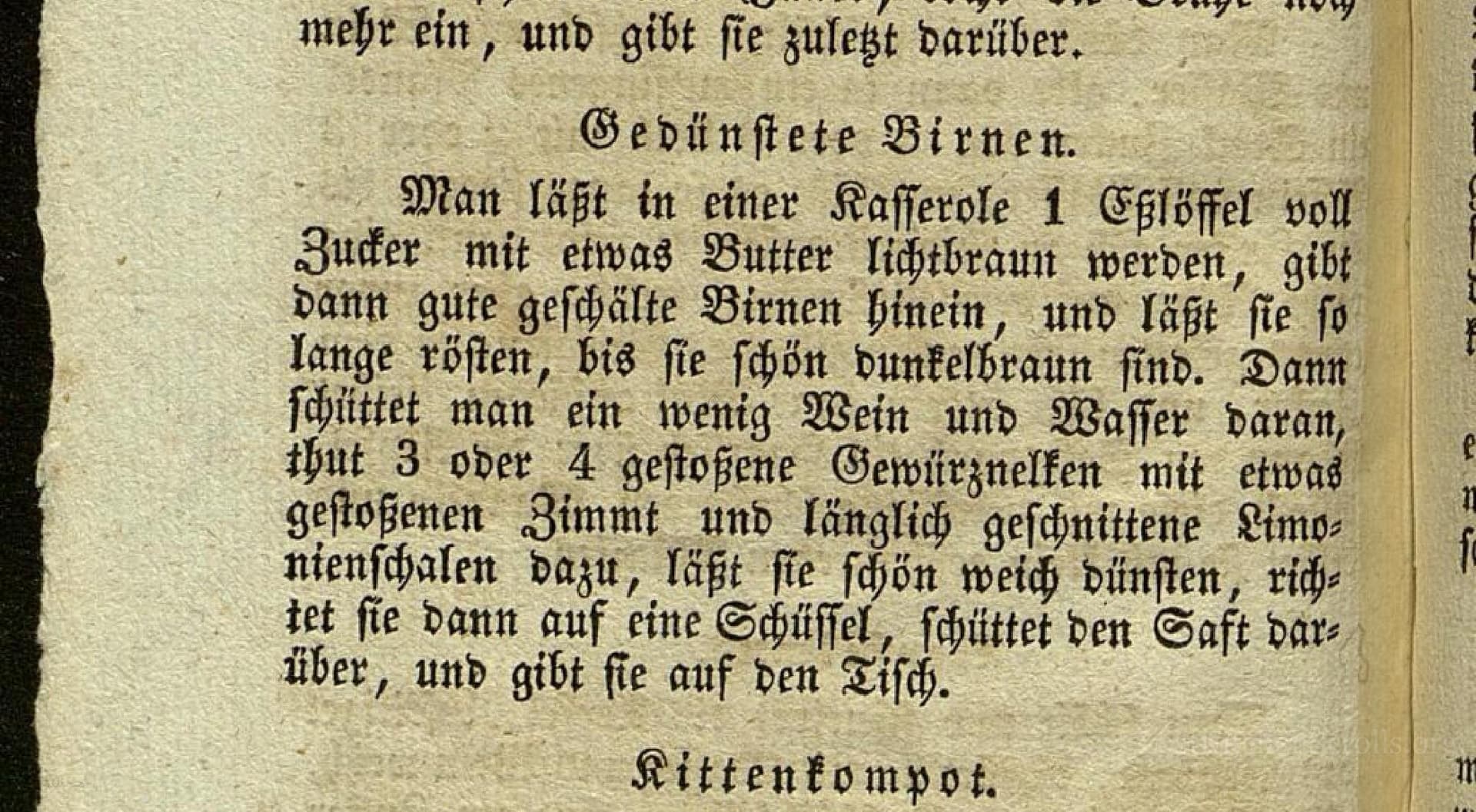 Gedünstete Birnen