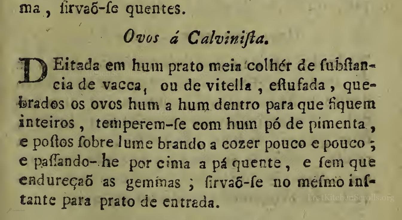Ovos Á Calvinista