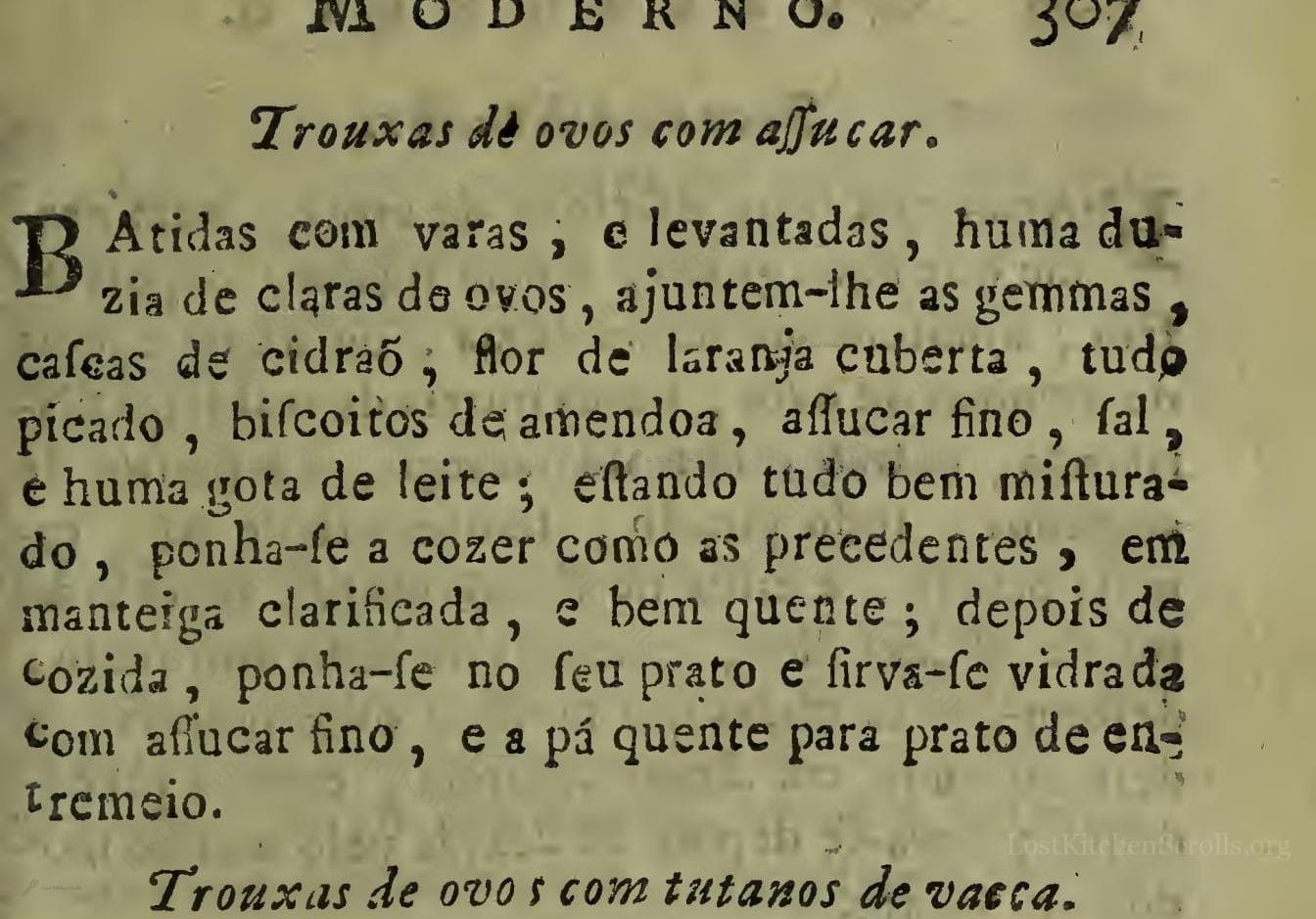Trouxas De Ovos Com Assucar