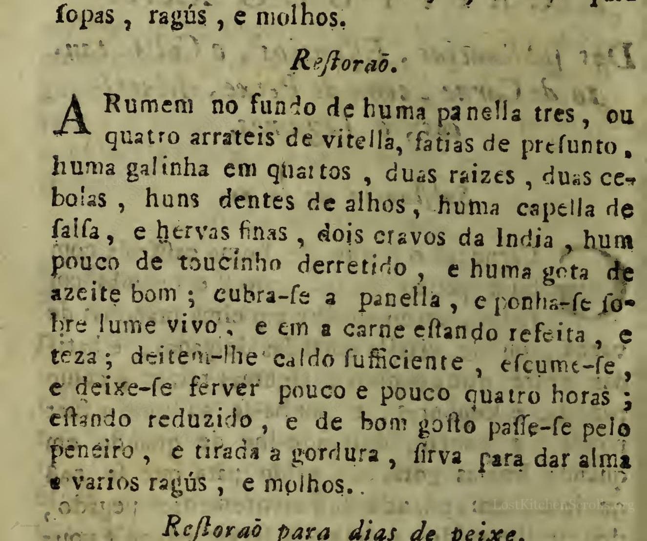 Reſtoraõ