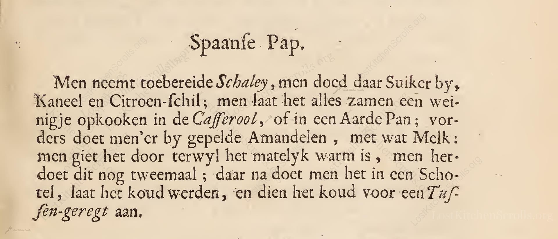 Spaanfe Pap