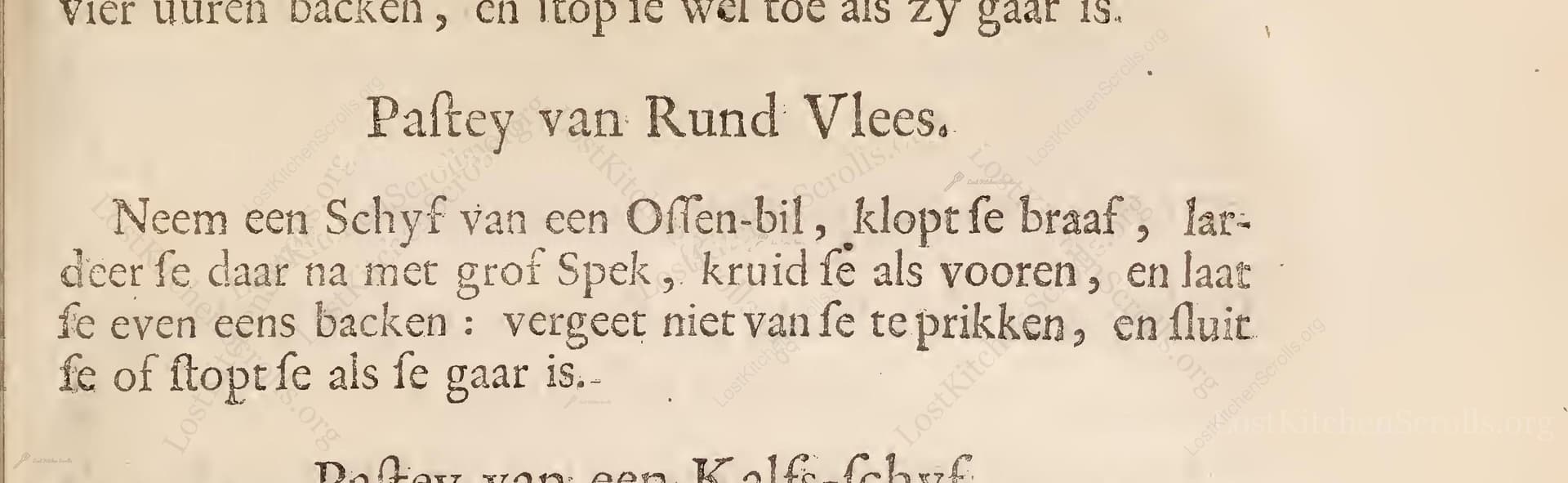 Paftey Van Rund Vlees