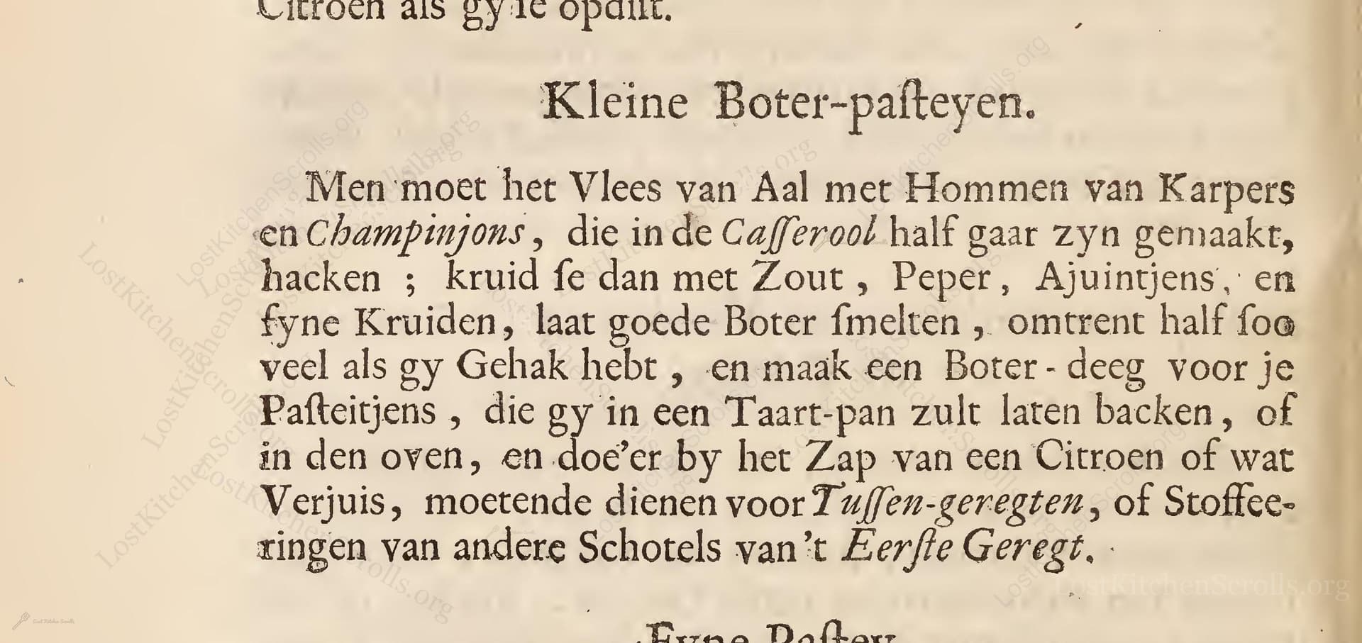 Kleine Boter-Pasteyen