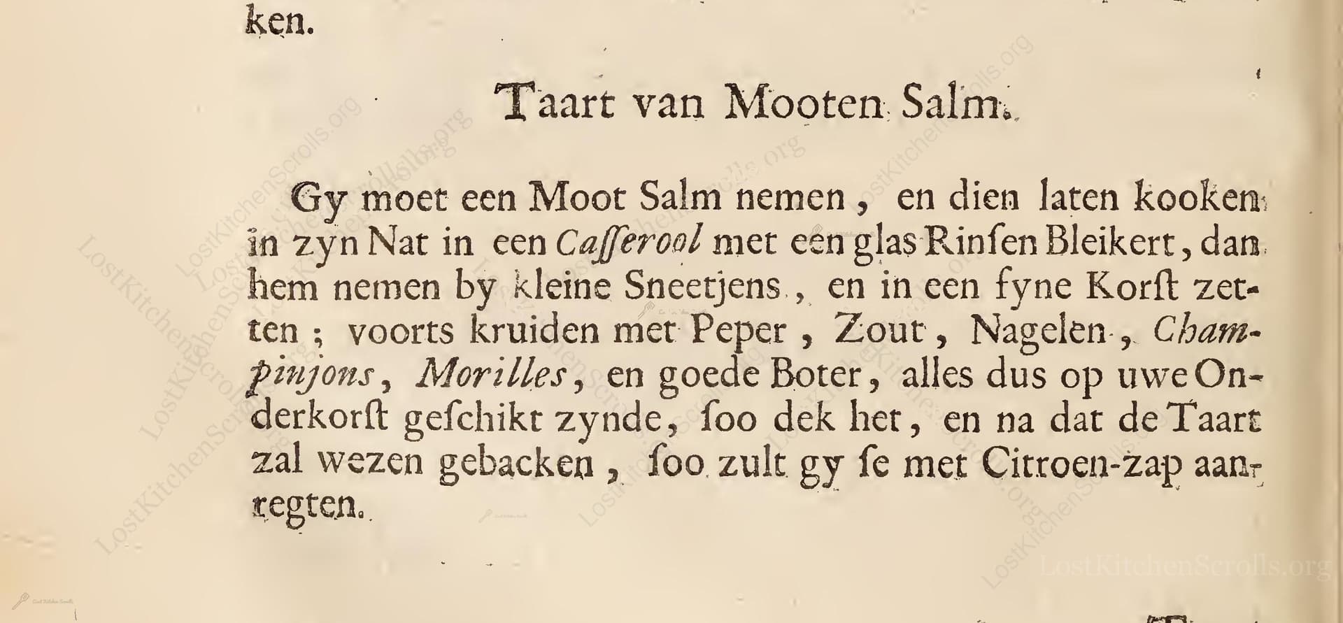 Taart Van Mooten Salm