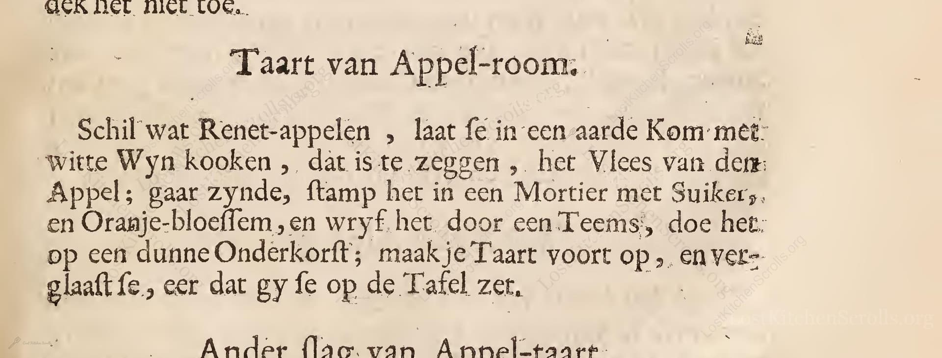 Taart Van Appel-Room