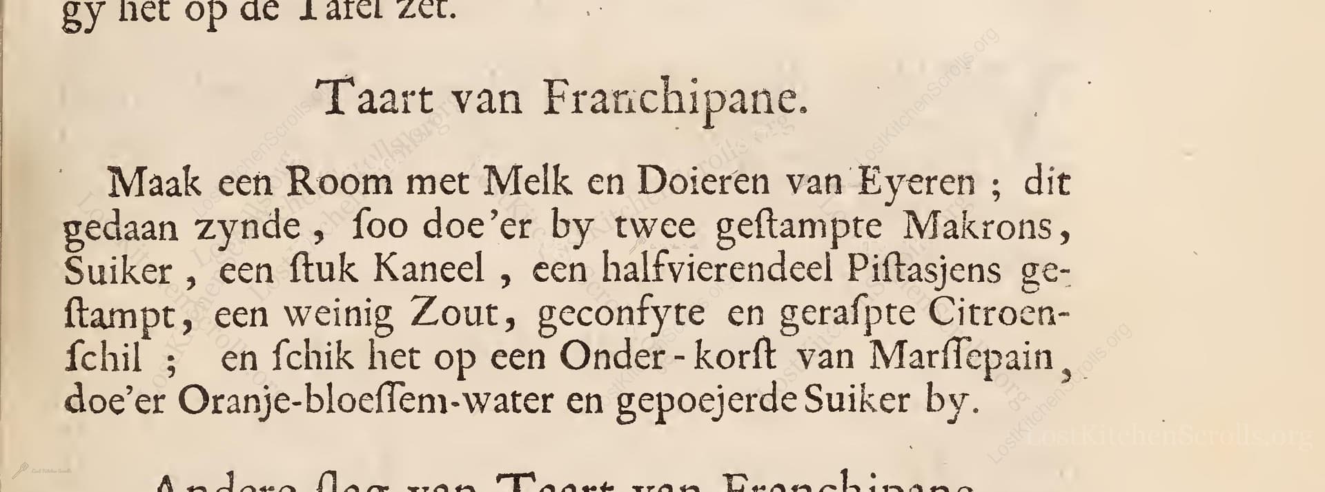 Taart Van Franchipane
