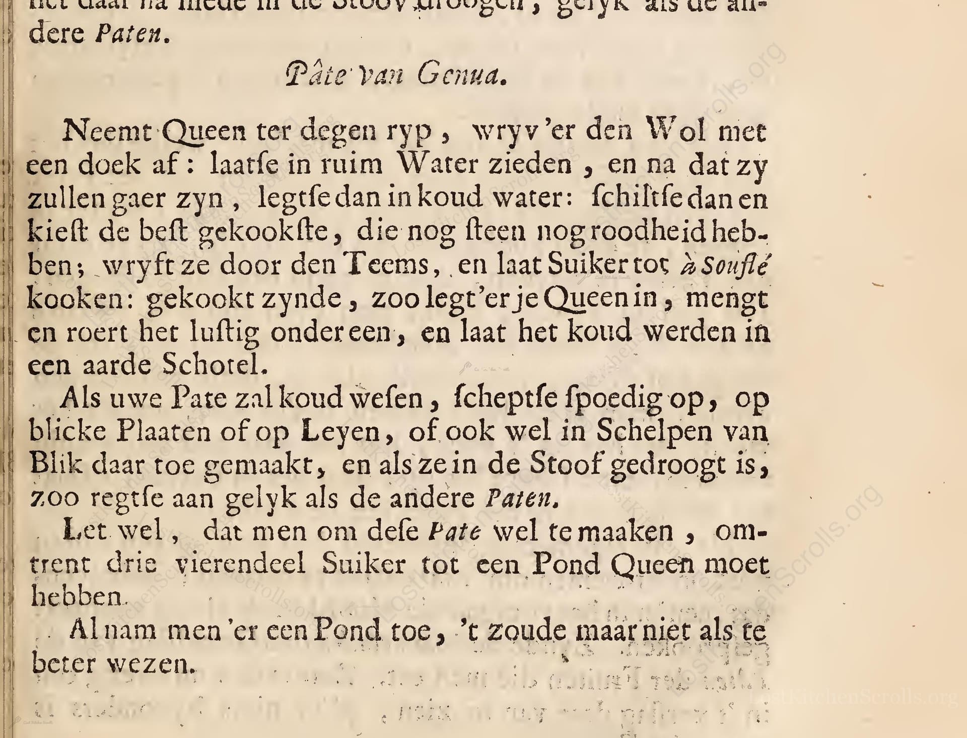 Pâte Van Genua