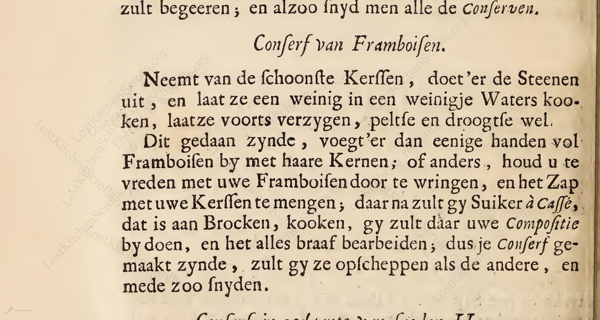 Conferf Van Framboisen