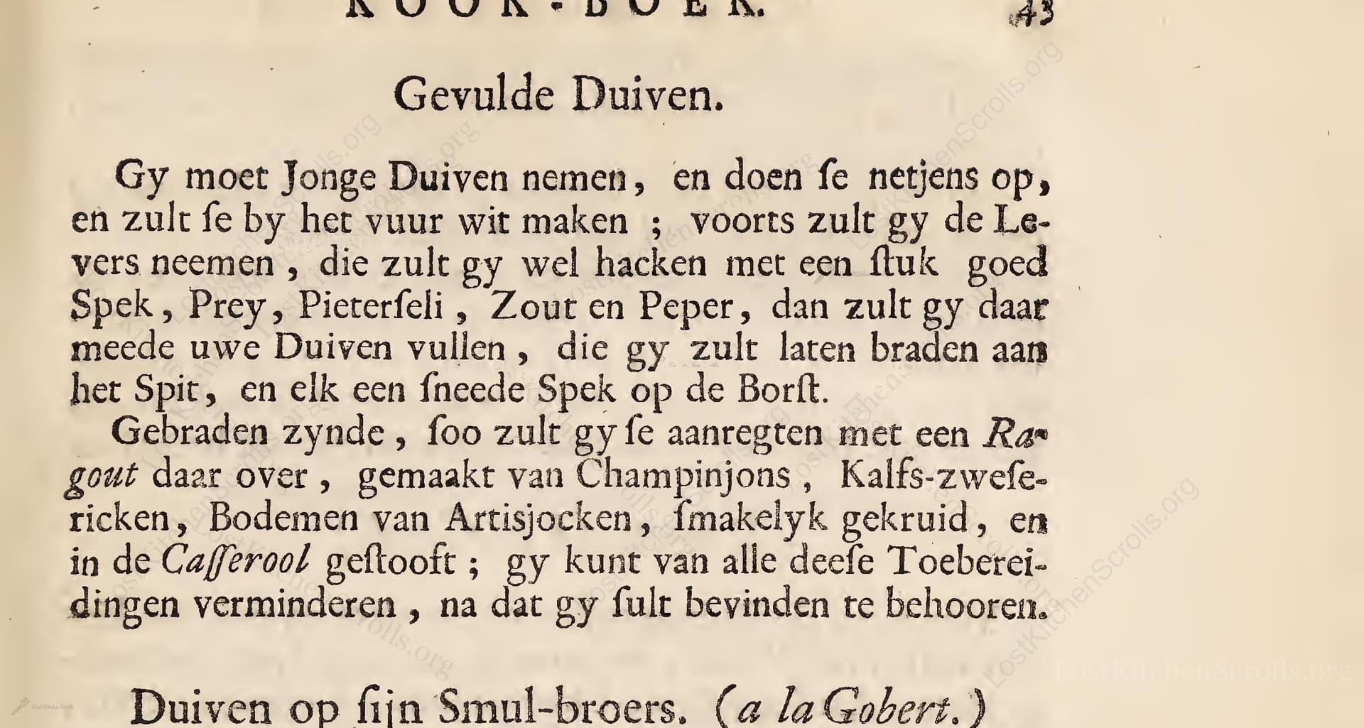 Gevulde Duiven