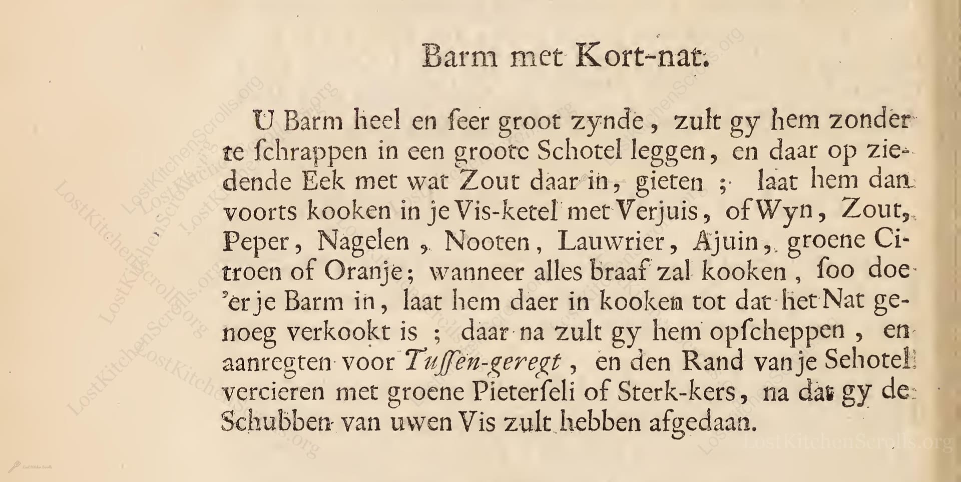 Barm Met Kort-Nat