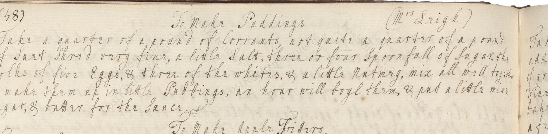 To Make Puddings
