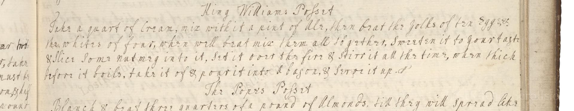 King Williams Posset