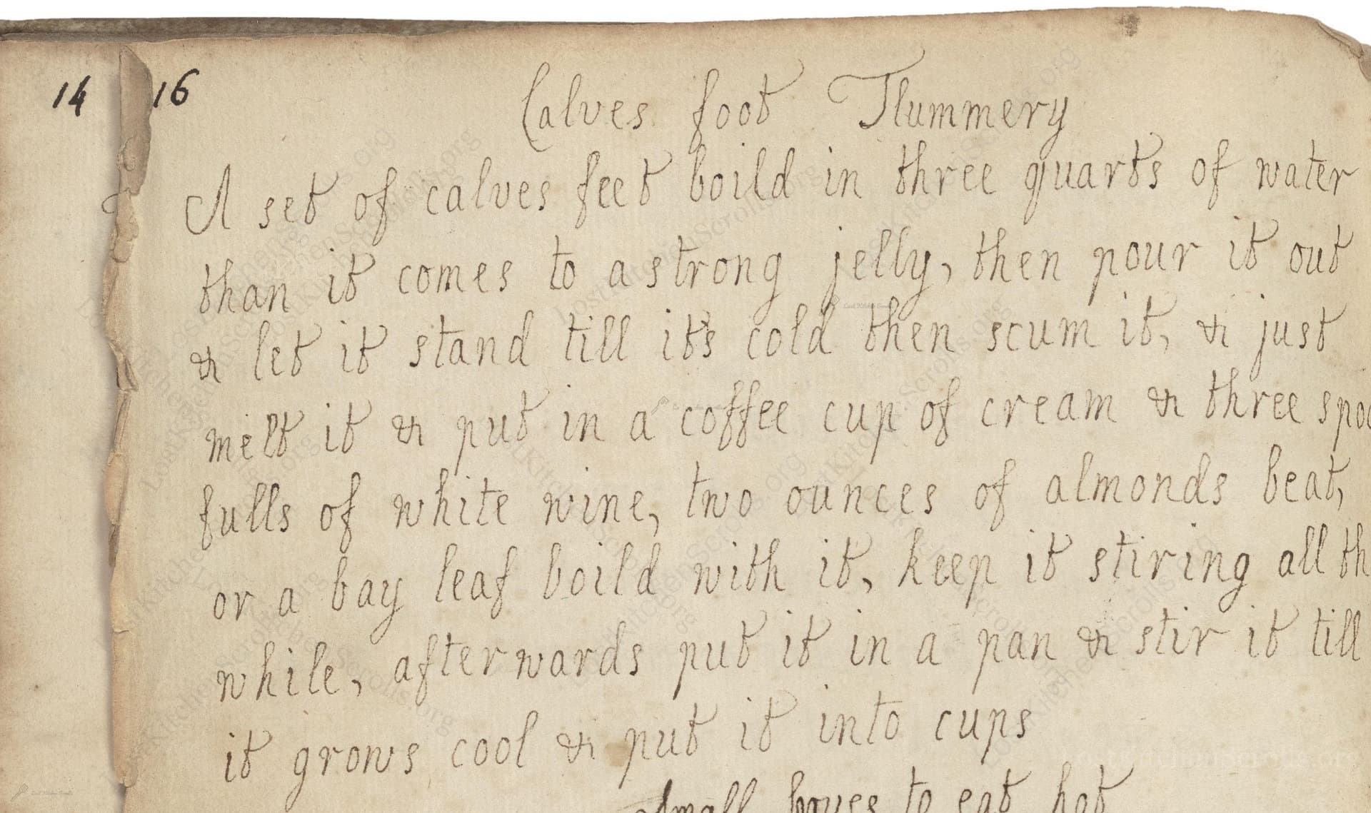 Calves Foot Flummery