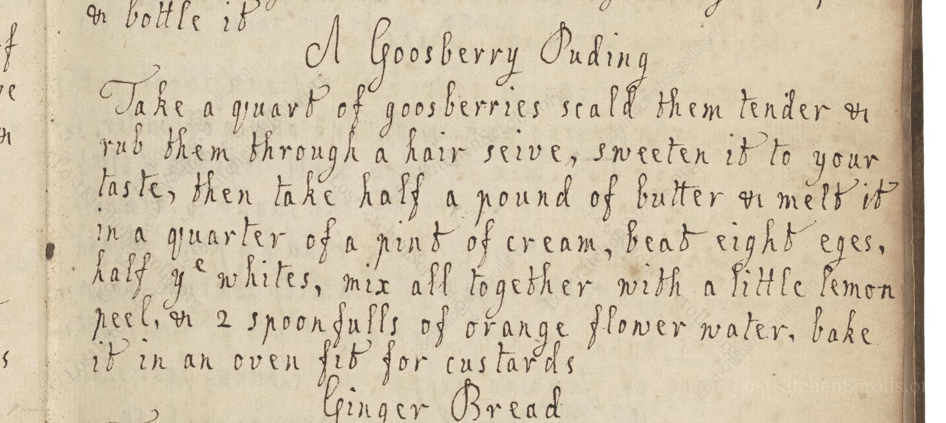 A Goosbery Puding