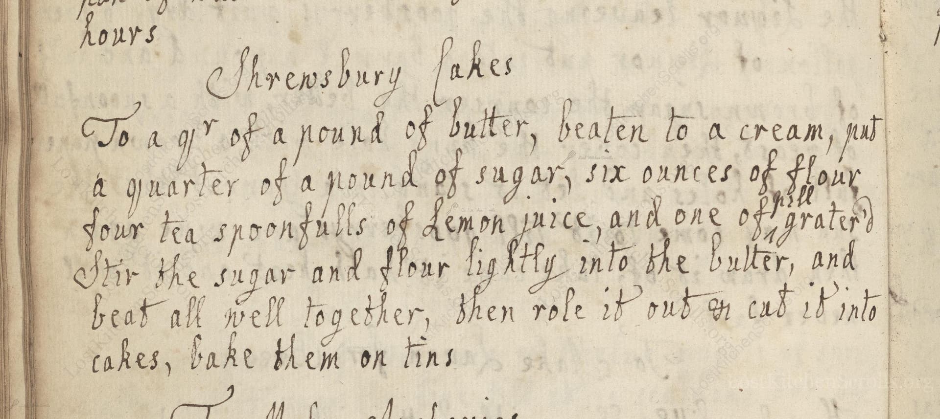 Shrewsbury Cakes