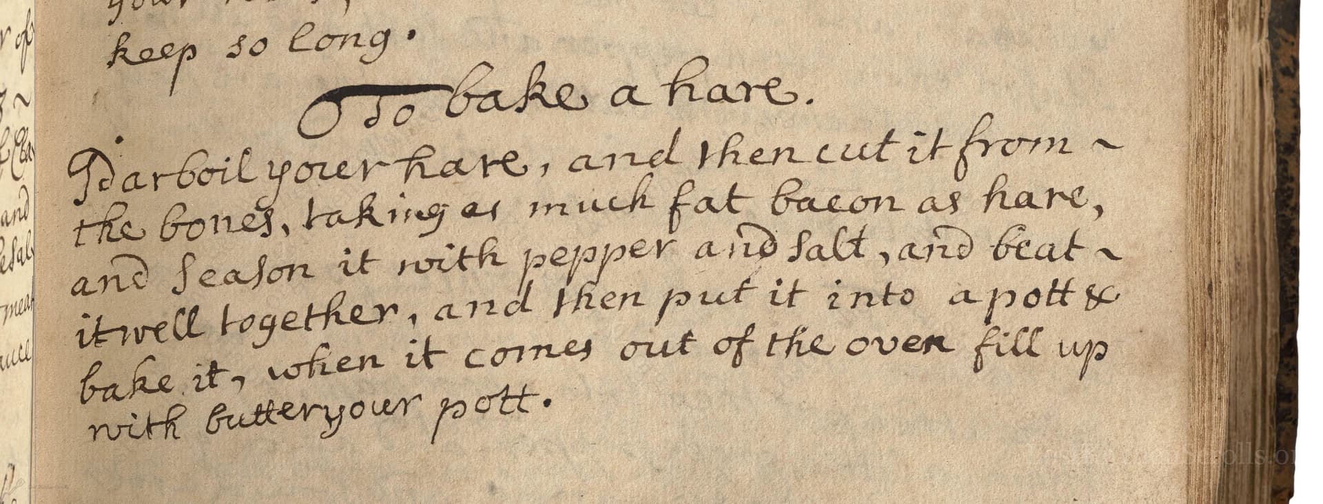 To Bake A Hare
