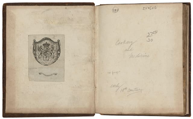 Cookbook early 1700s - Click to view recipe in book