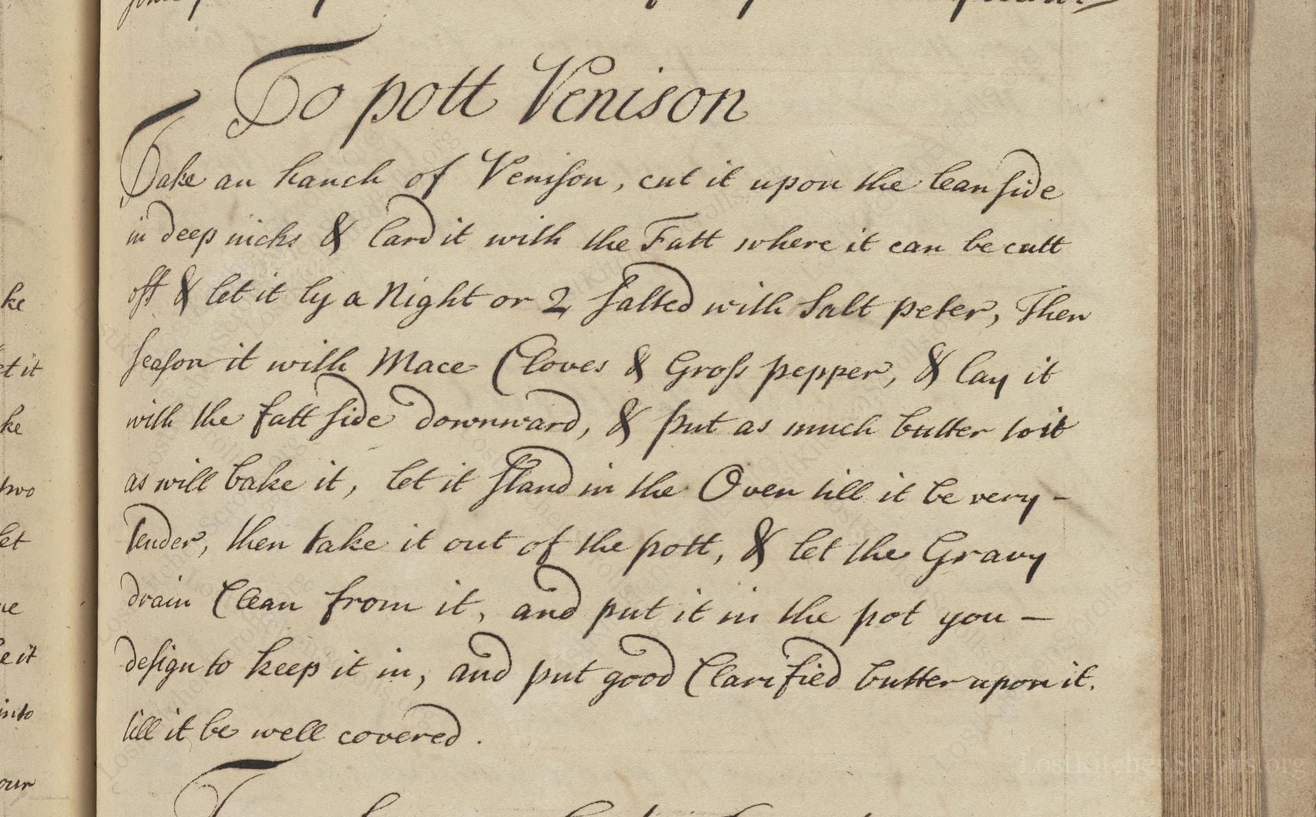 To Pott Venison