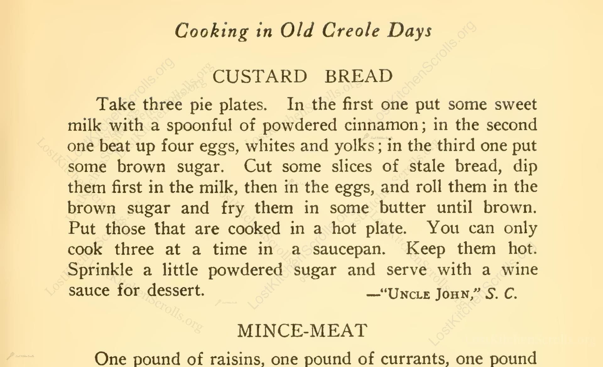Custard Bread
