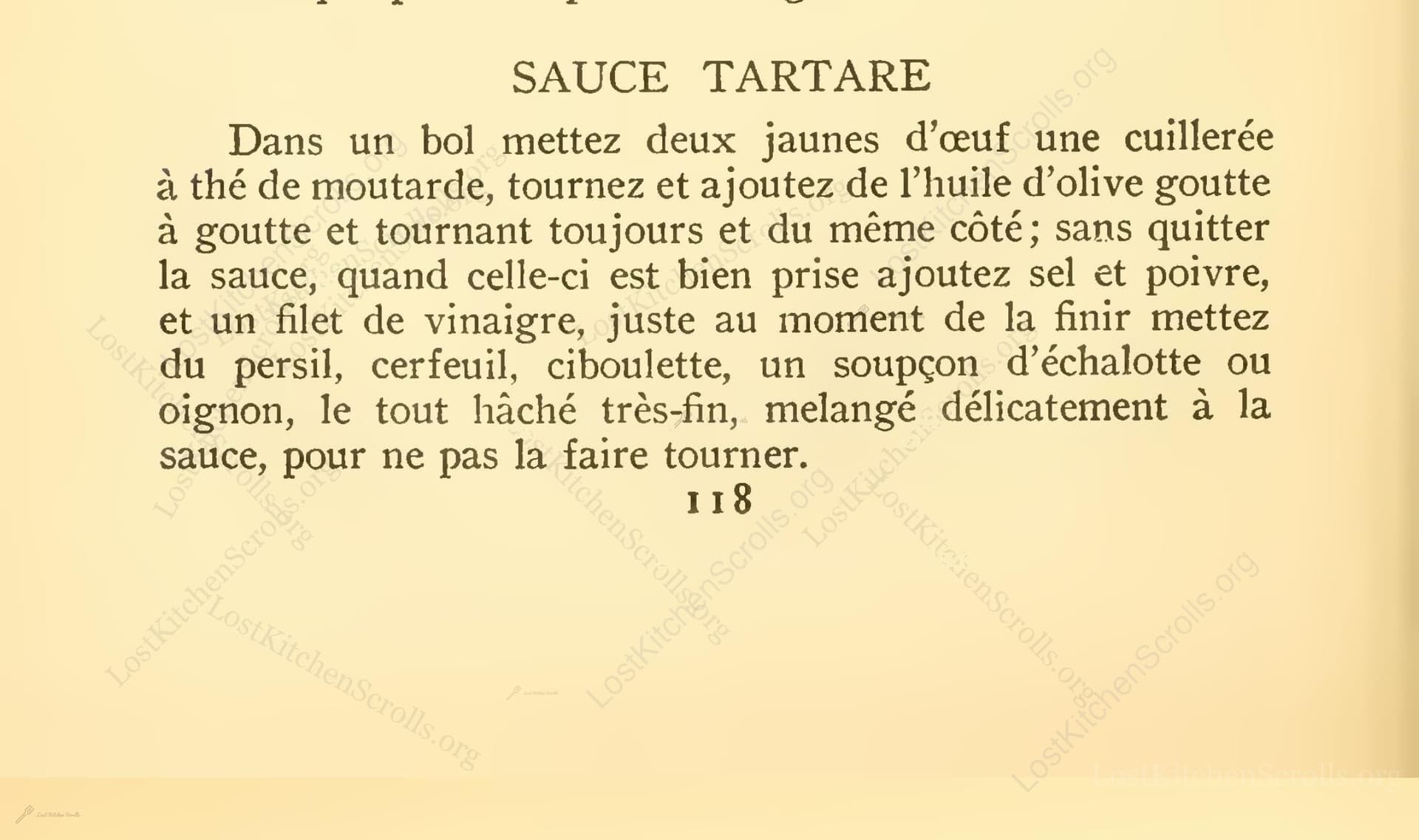 Sauce Tartare