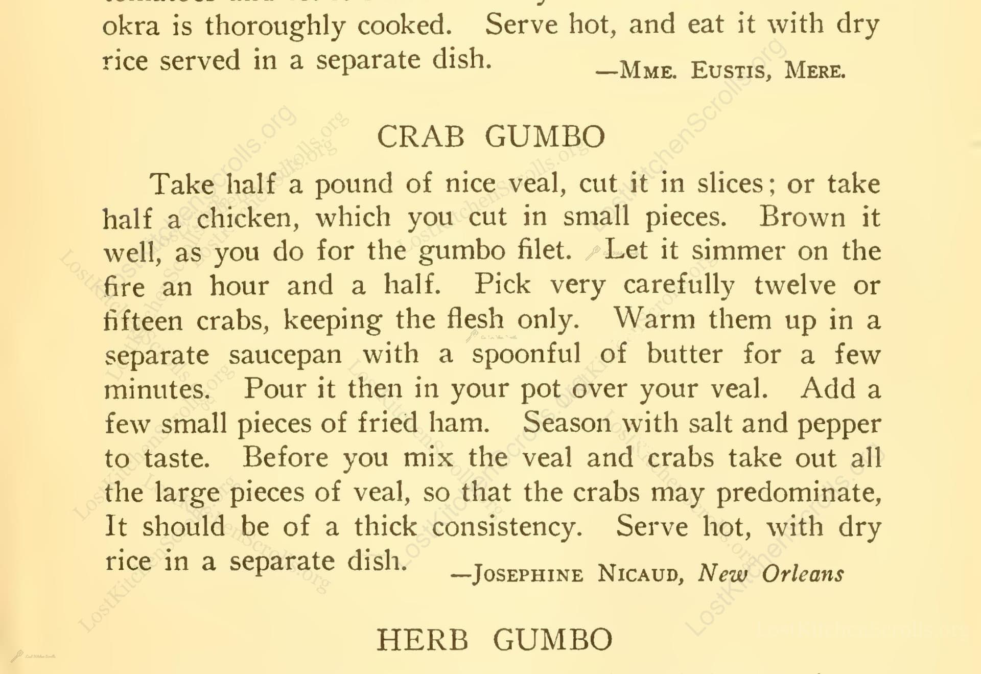 Crab Gumbo