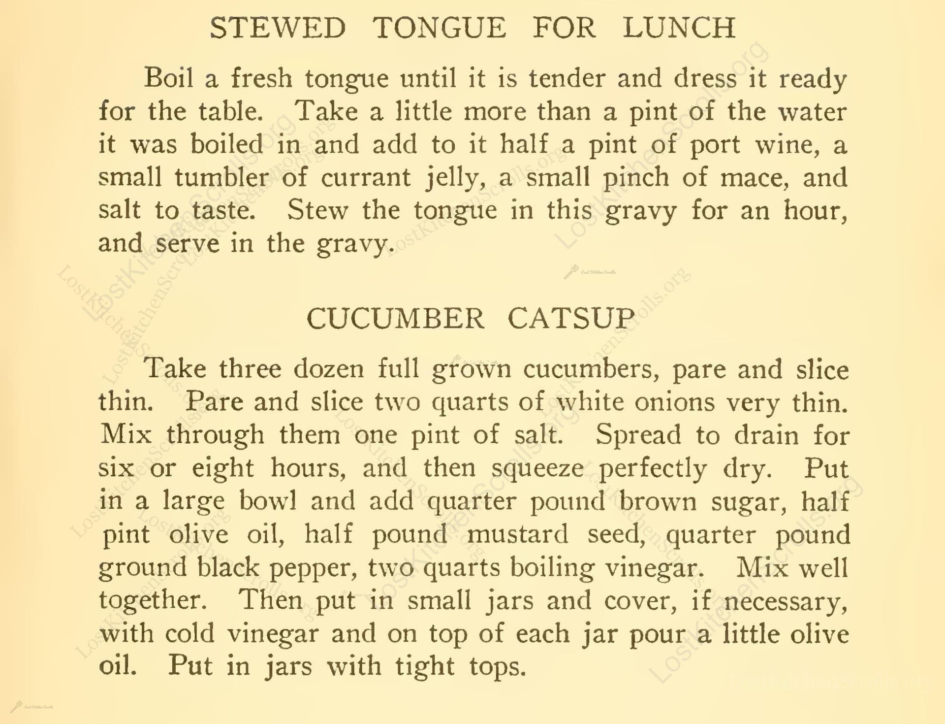 Stewed Tongue For Lunch