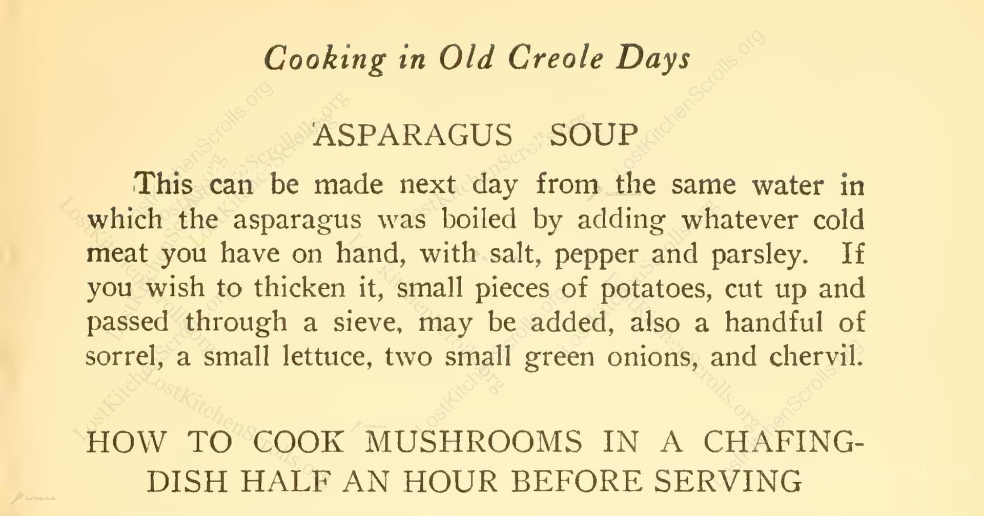 Asparagus Soup