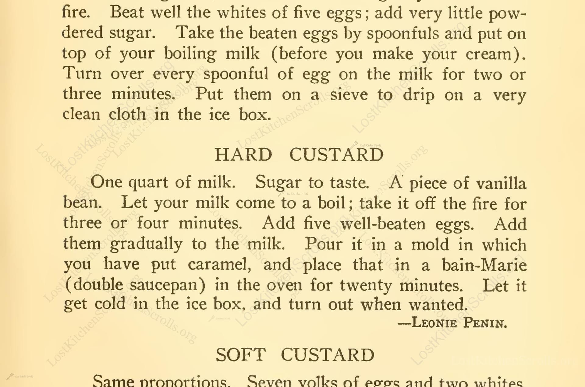 Hard Custard