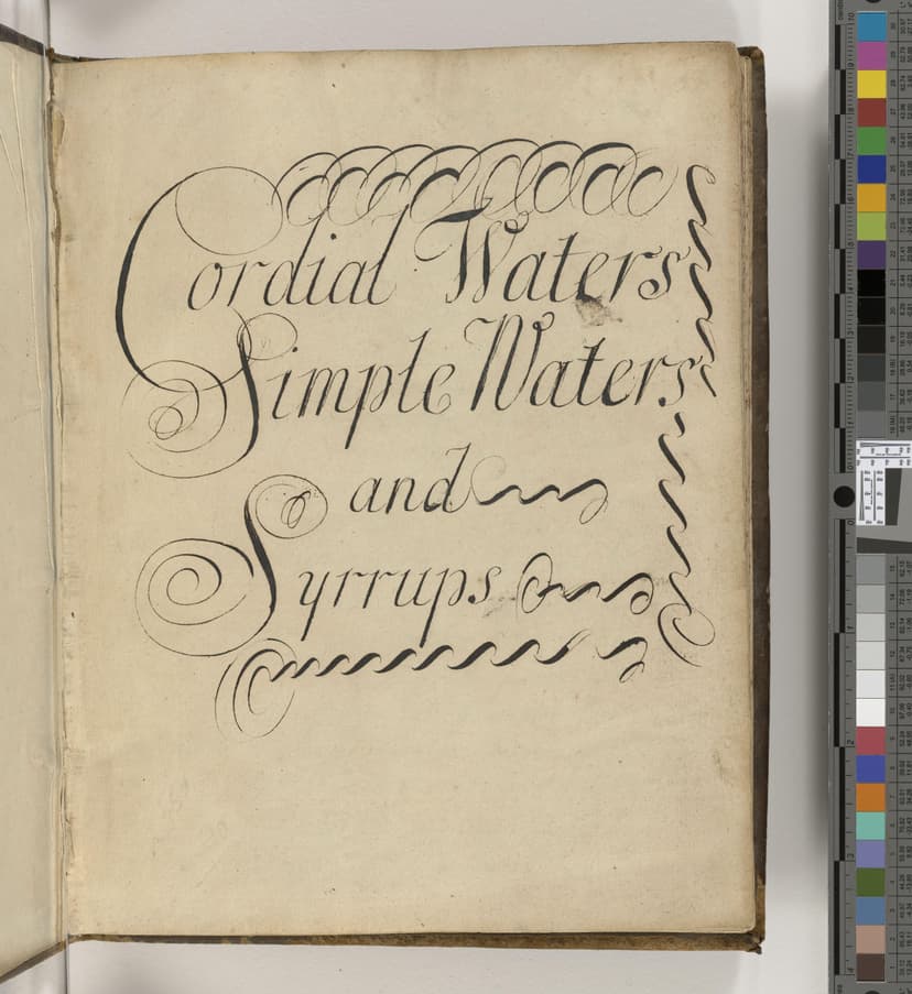 Cordial waters simple waters and syrrups - Click to view recipe in book