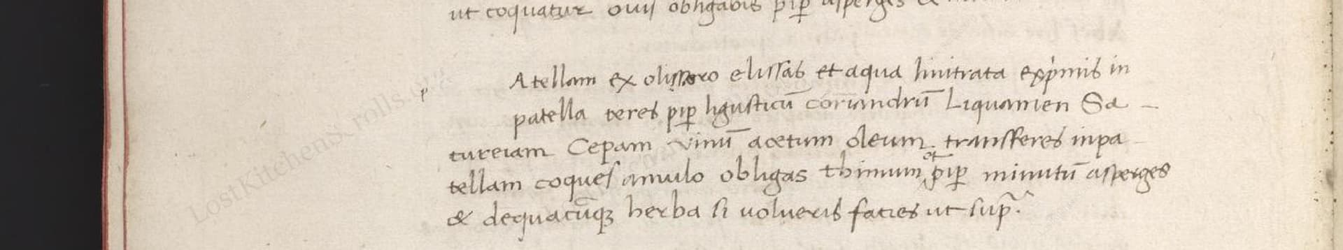 Atellam Ex Oleo Elixas Et Aqua