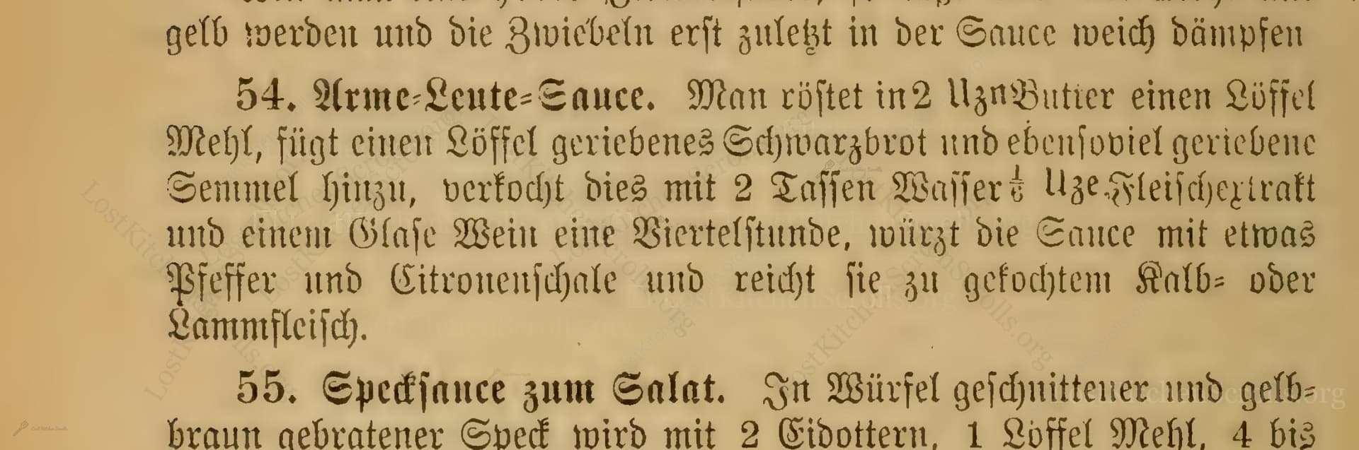 Arme-Leute Sauce