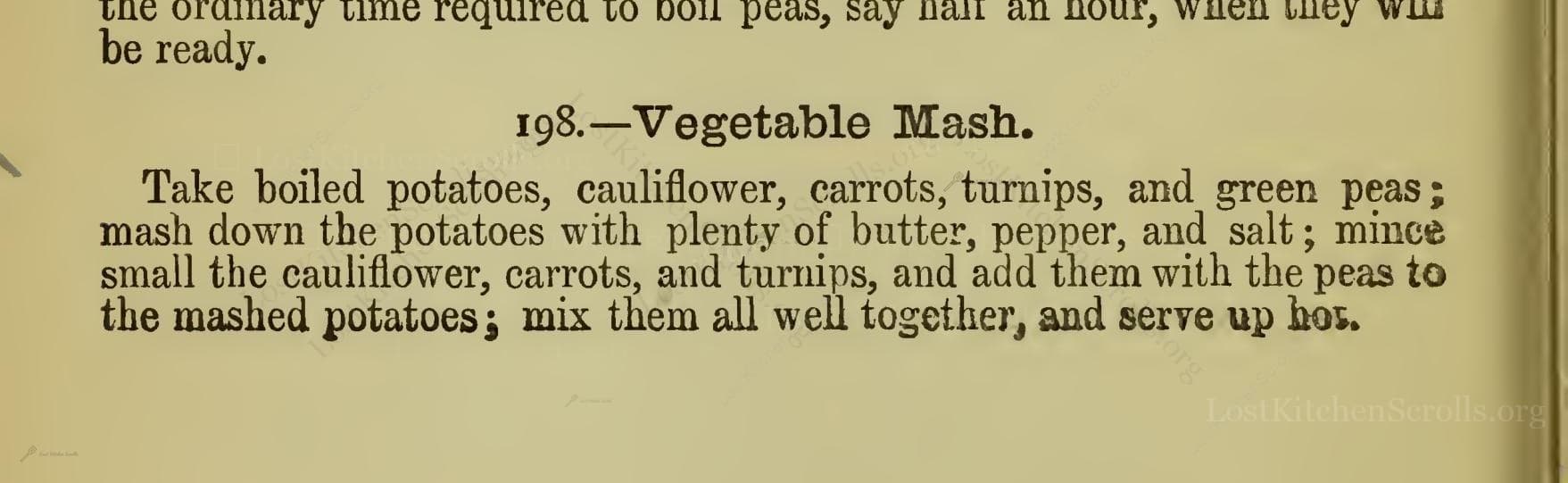 —Vegetable Mash