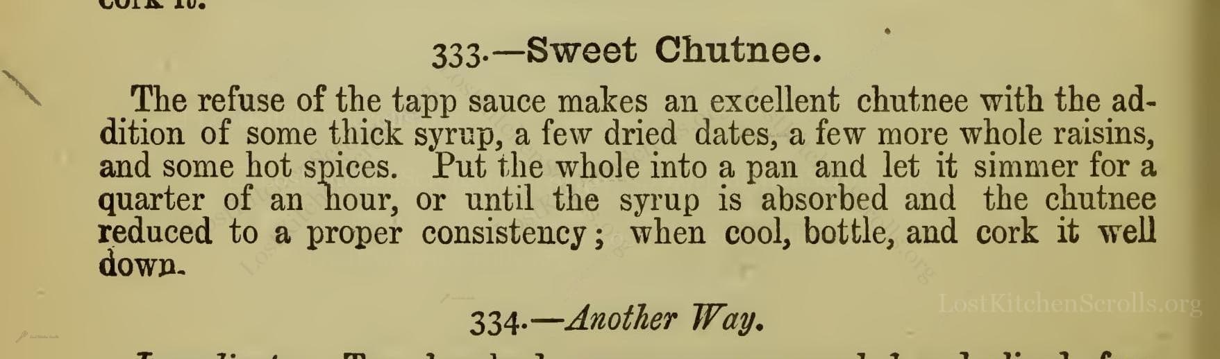 —Sweet Chutnee