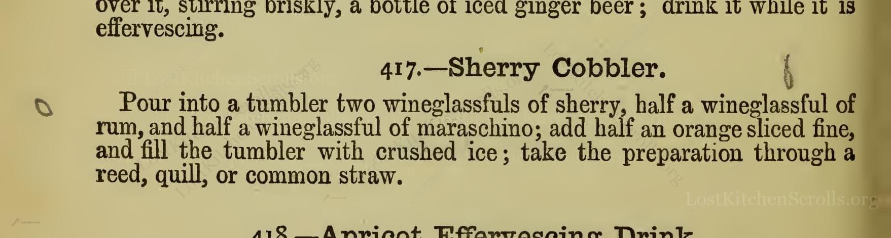 Sherry Cobbler