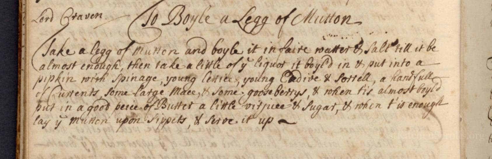 To Boyle A Legg Of Mutton