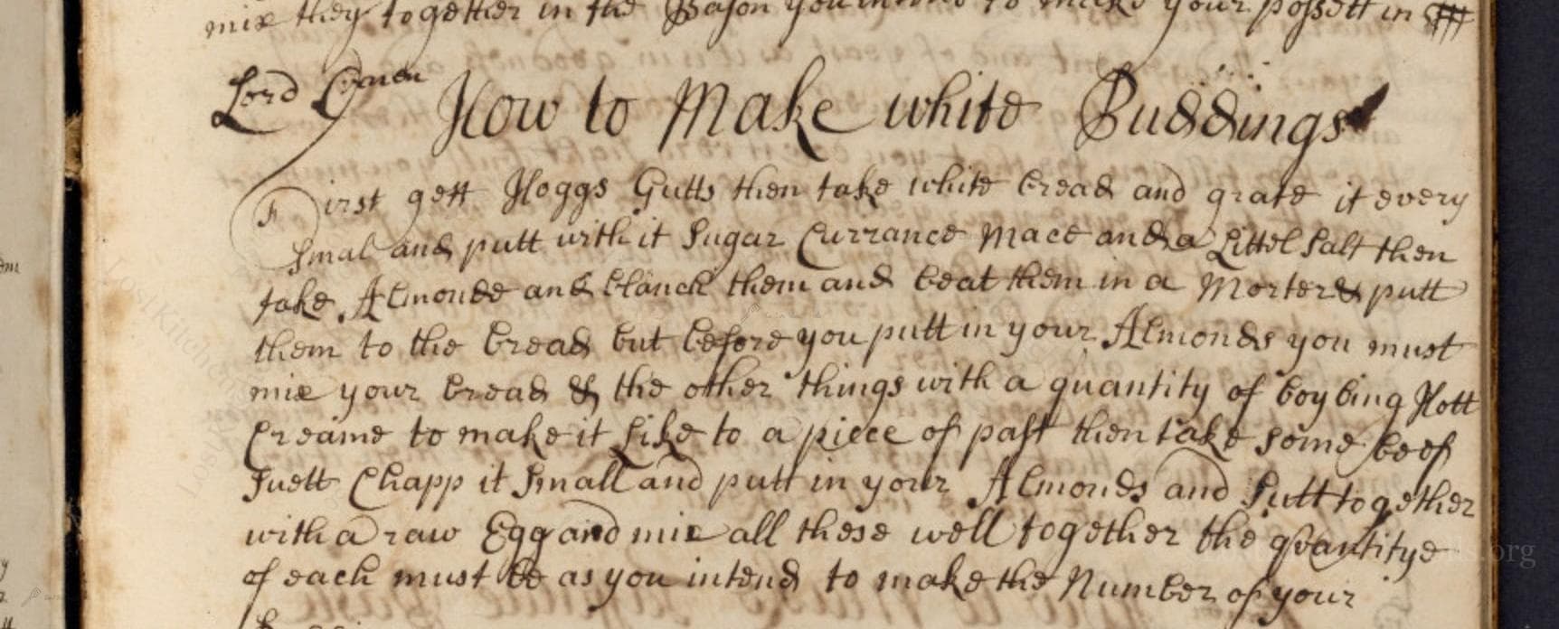 How To Make White Puddings