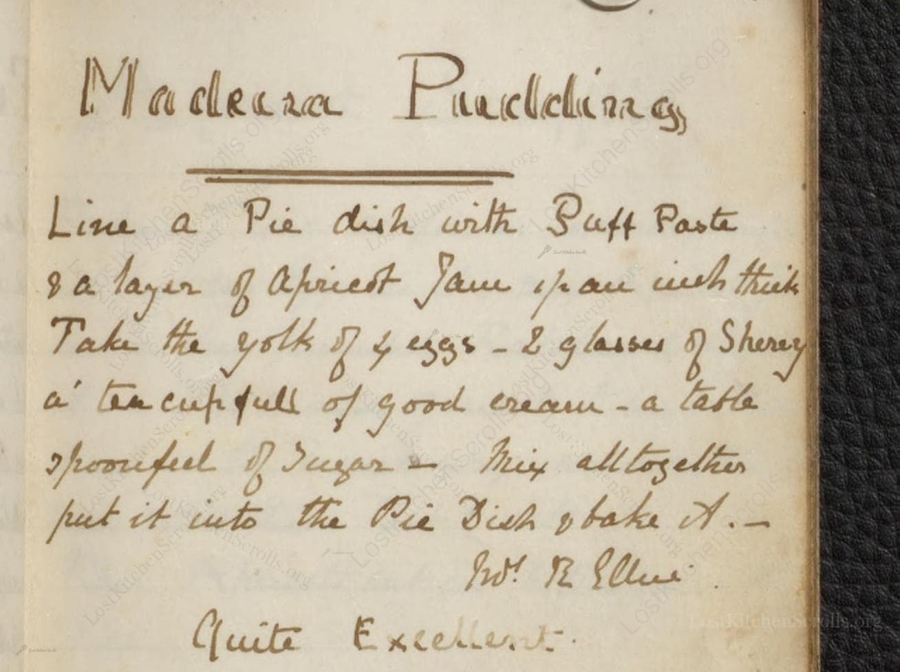 Madeira Pudding
